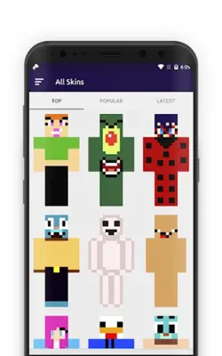 Cute Cartoon MCPE Skins android App screenshot 1